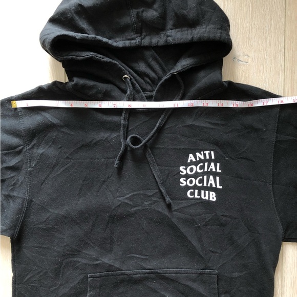 Authentic Anti Social Social Club Black Hoodie - Picture 2 of 11